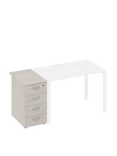 A4 тумба приставная 4-х ящичная с замком а4 9221 дш