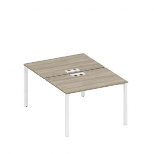 Спэйс+ | space+ рабочая станция на металлокаркасе, столешницы с заглушкой (2*120) а1 бг 176 вл