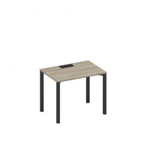 Спэйс+ | space+ стол письменный на металлокаркасе, столешница с заглушкой а1 чр 012 вл