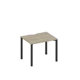 Спэйс+ | space+ стол письменный на металлокаркасе, столешница с вырезом а1 чр 022.2 вл