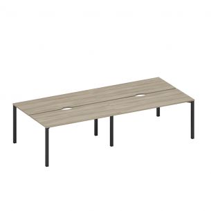 Спэйс+ | space+ рабочая станция на металлокаркасе, столешницы с вырезом (4*160) а1 чр 175.2-2 вл