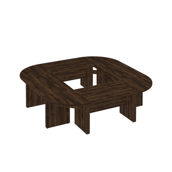 Стол переговорный составной дуб ристретто