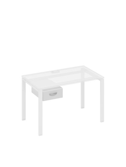 Тумба подвесная 1-ящичная (для стола 70) белый премиум