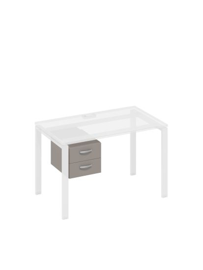 Тумба подвесная 2-ящичная (для стола 60) мокко премиум